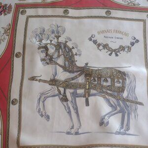 Hermès Silk Scarf Harnais Français 90cm Vintage